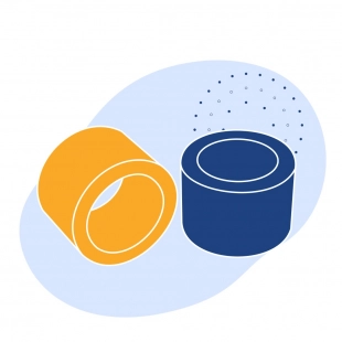 Втулка бронзовая 900 мм БРОФ10-1