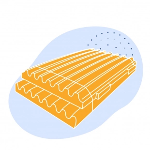 Стеновая сэндвич-панель МВ 50х1170(1000) мм лиственно-зелёный