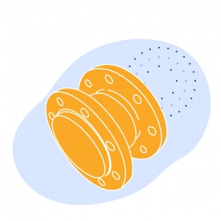 Компенсатор стальной осевой фланцевый ДУ 250 мм