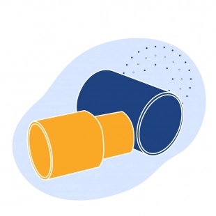 Муфта медная двухраструбная подвижная 159 мм Cu-DHP ГОСТ 32590-2013