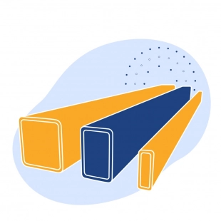 Труба профильная нержавеющая прямоугольная 80х20х1.5 мм AISI 430