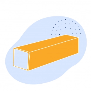 Оцинкованная квадратная труба 50х50х4 мм ст10 ГОСТ 8639-82