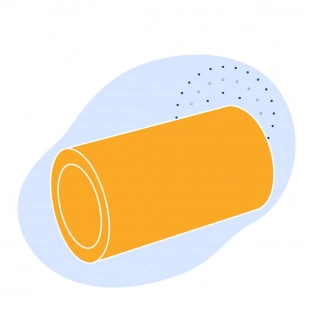 Полиэтиленовая газовая труба 140х12.7 мм SDR 11 ПЭ 100 оранжевая