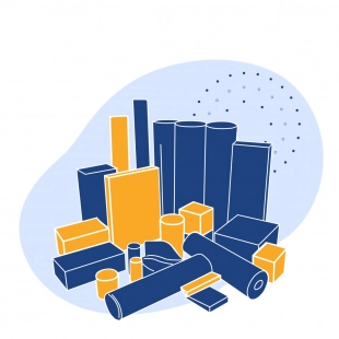 Рулон с полимерным покрытием 0.9 мм ПВДФ ГОСТ 34180-2017