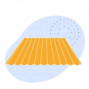 Лист гофрированный стальной 3х60х1050 мм Ст3сп ГОСТ 9234-74