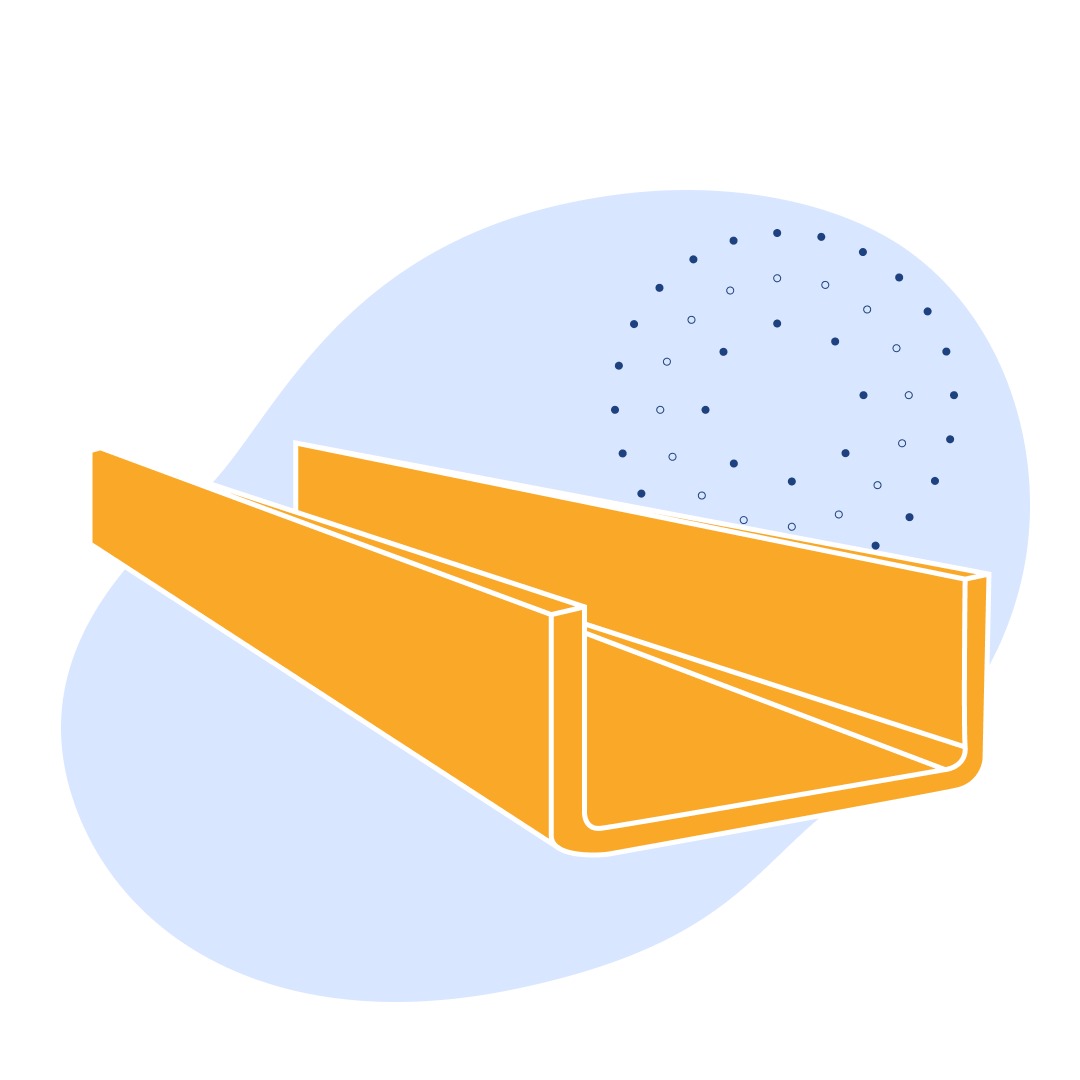 Швеллер стальной гнутый равнополочный 180х100х6 мм Ст3сп ГОСТ 8278-83