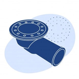 Трап чугунный ТК100м Ду 100 мм СЧ10 ГОСТ 1811-2019