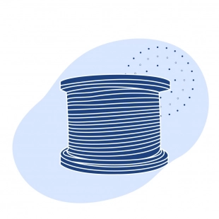 Канат грузоподъемный оцинкованный ГОСТ 7668-80 72 мм