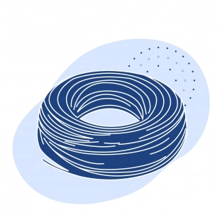 Гибкий неизолированный провод 1000 мм ПЗО ГОСТ 26437-85