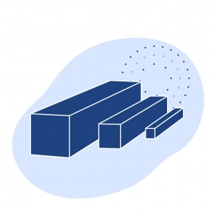 Пруток стальной квадратный 130 мм ст45 ГОСТ 2591-2006