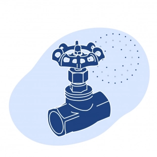 Вентиль нержавеющий игольчатый сварной Ду 20 мм AISI 304