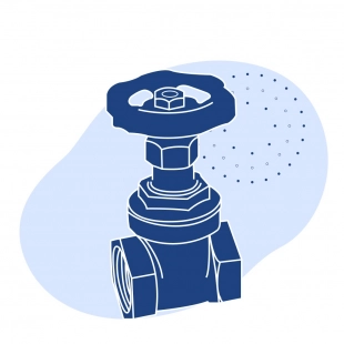 Задвижка нержавеющая фланцевая Ду 50 мм Ру 16 кгс/см2