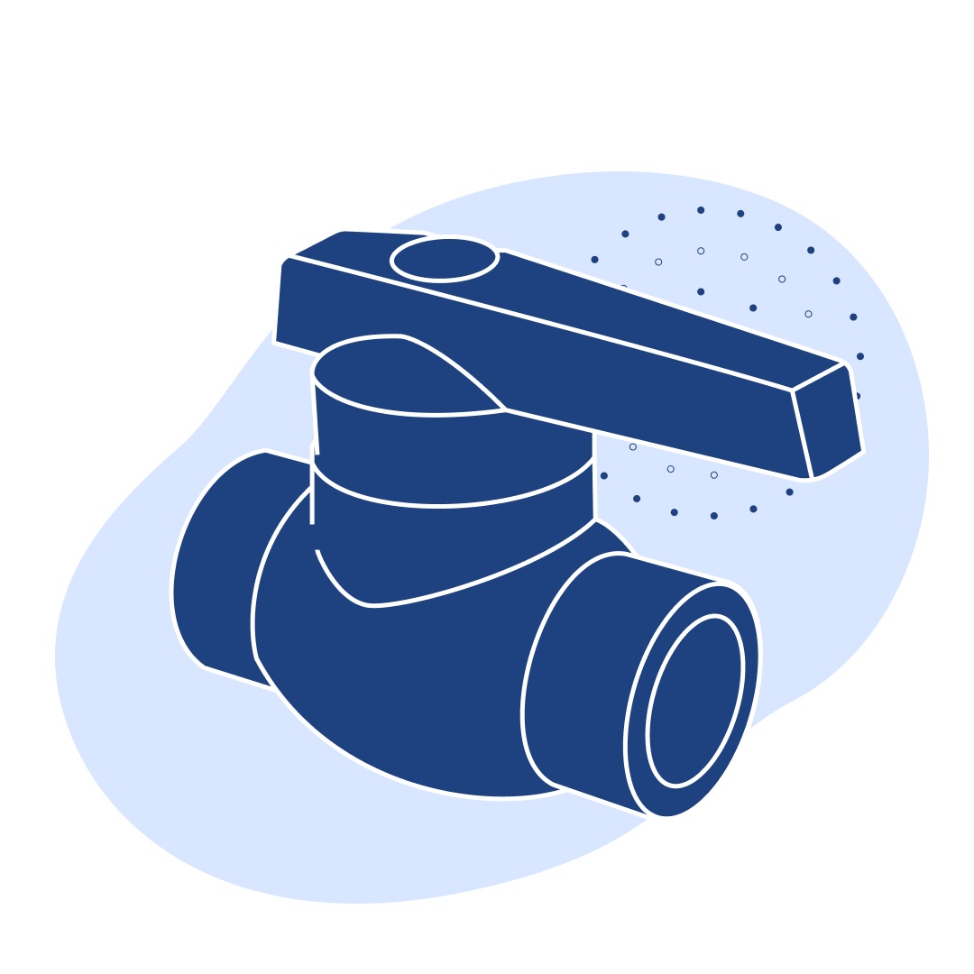 Кран полипропиленовый шаровый Ду 32 мм