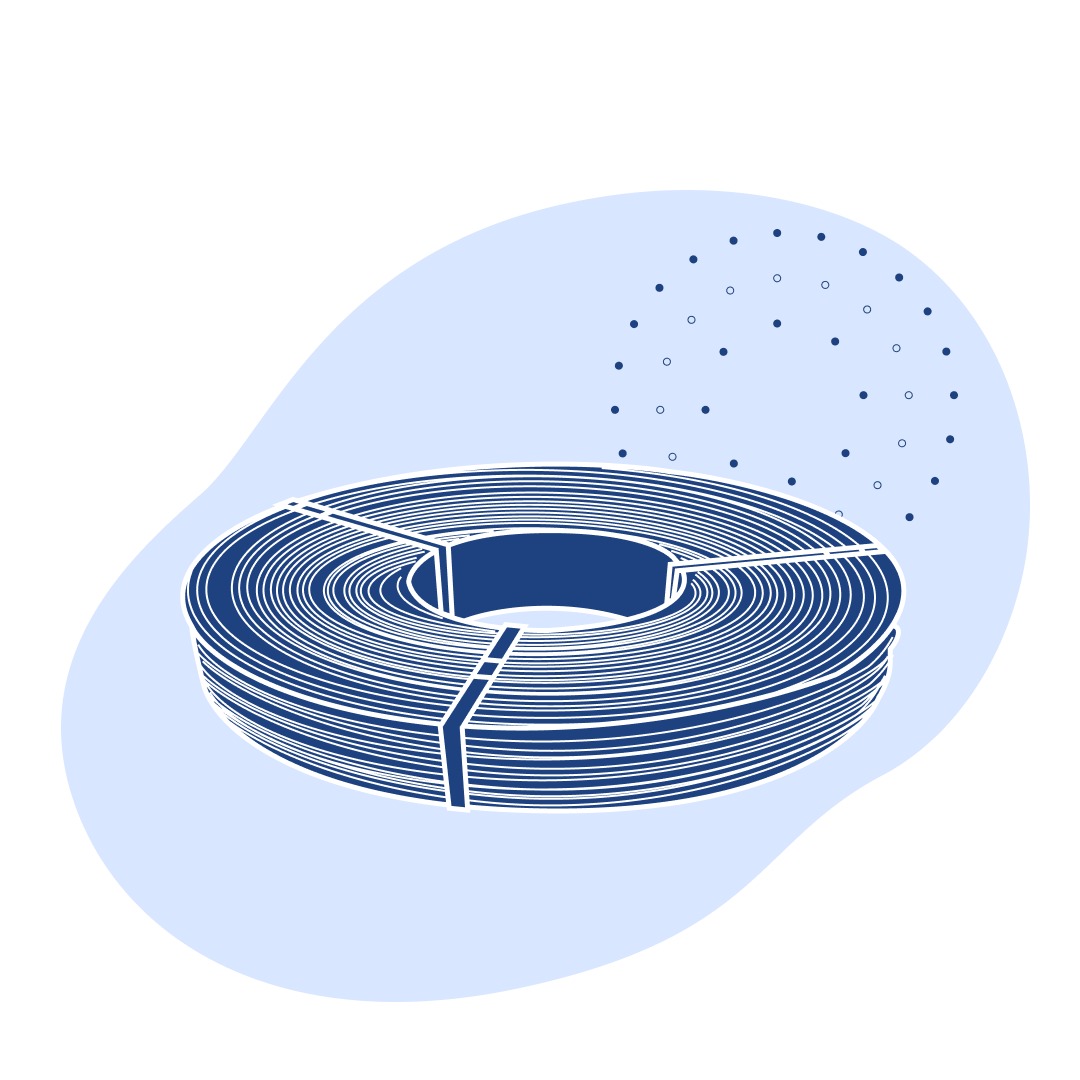 Проволока с полимерным покрытием 2.5 мм полиэфир ГОСТ Р 58076-2018