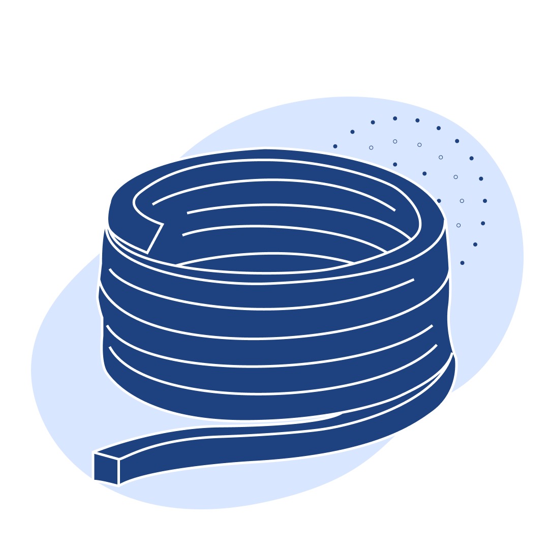 Сальниковая набивка АФВ квадратная 8 мм ГОСТ 5152-84